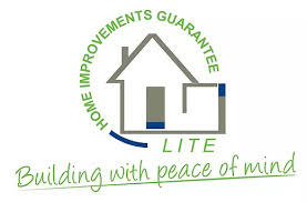 Lite logo, "Home Improvements Guarantee. Lite. Building with peace of mind."