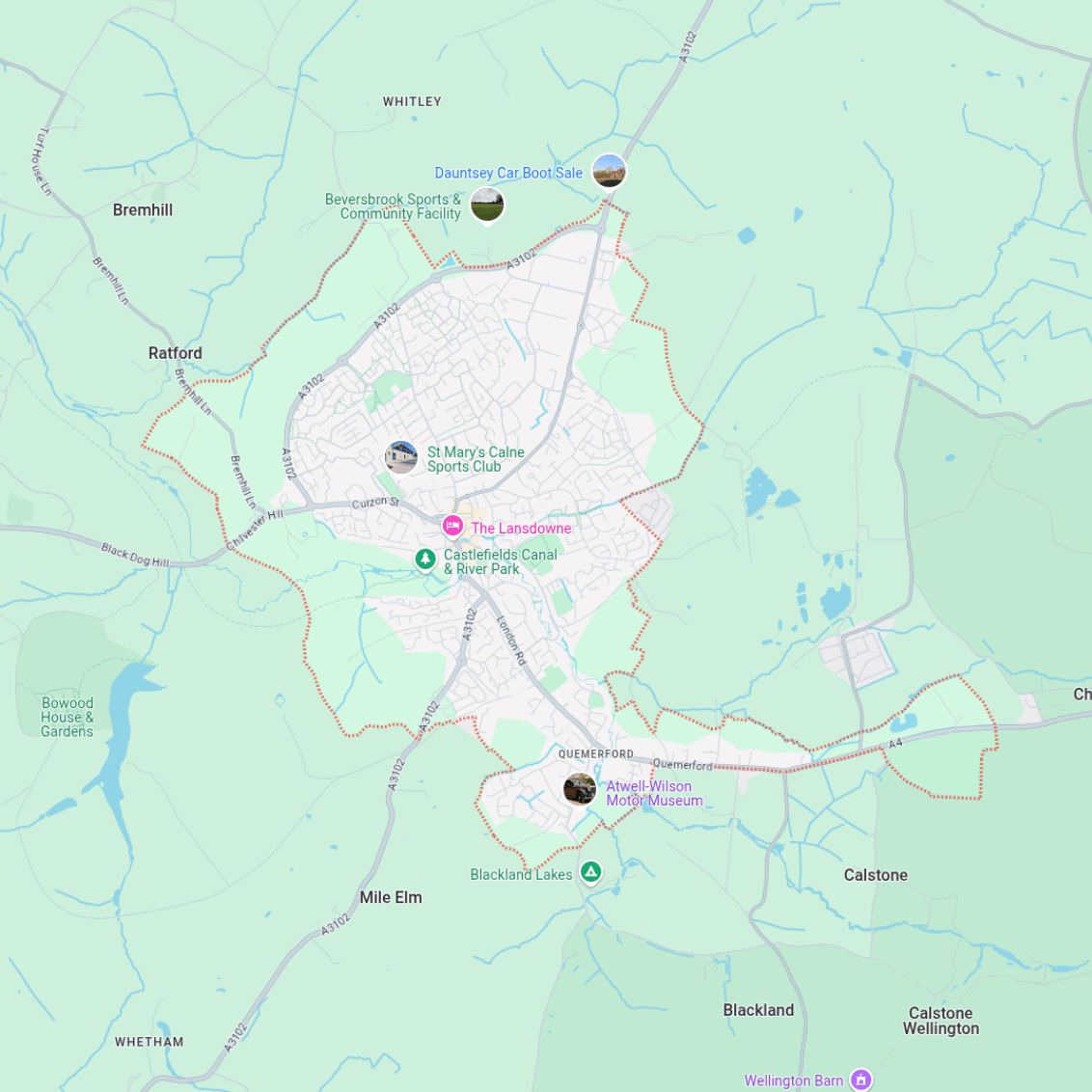 Map of Calne