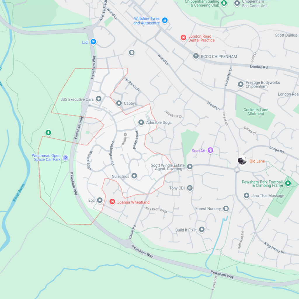 Map of Pewsham
