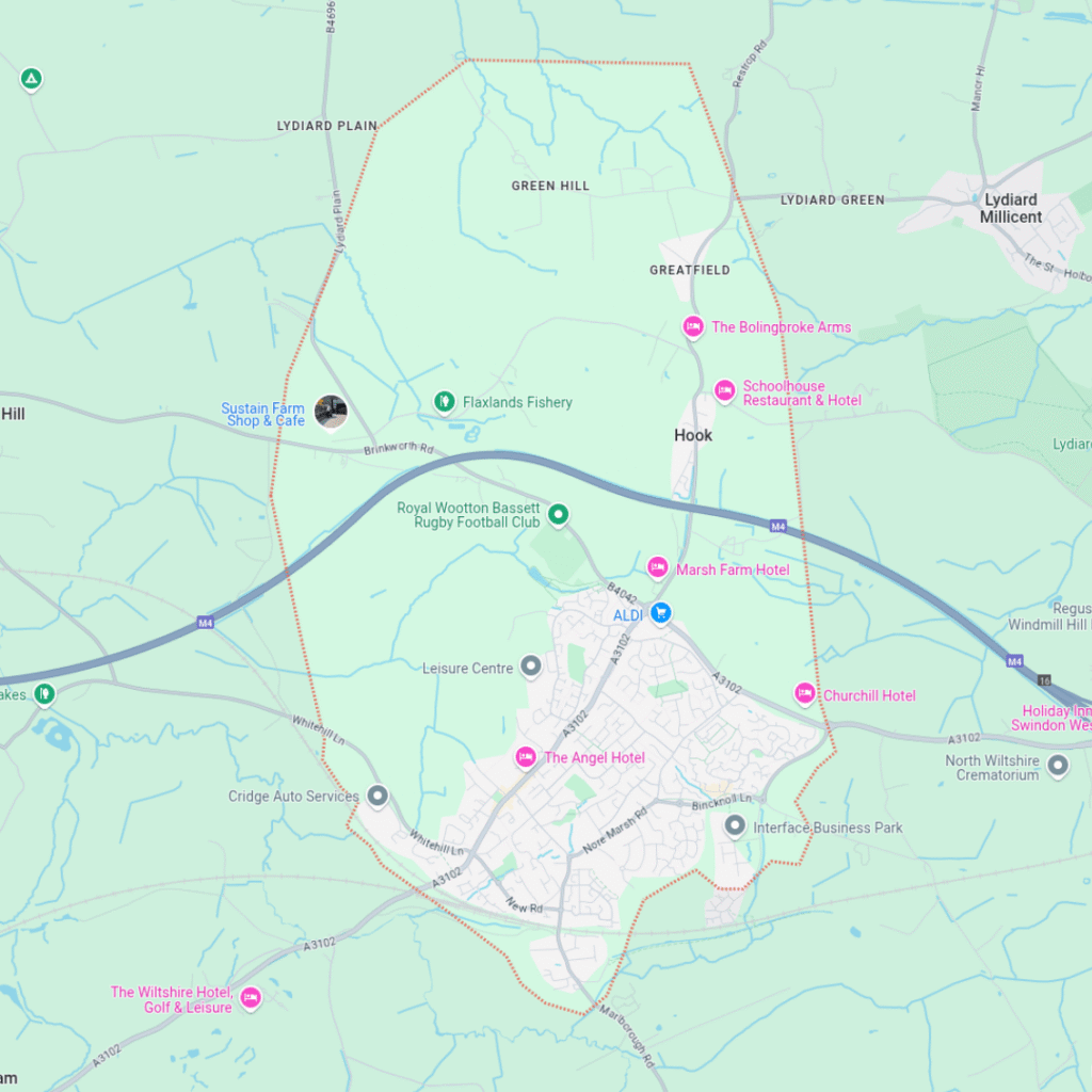 Map of Royal Wootton Bassett